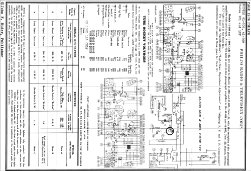 41-609P code 121 Radio-Phonograph; Philco, Philadelphia (ID = 614243) Radio