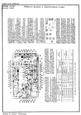 41-610P Radio-Phonograph; Philco, Philadelphia (ID = 2878151) Radio