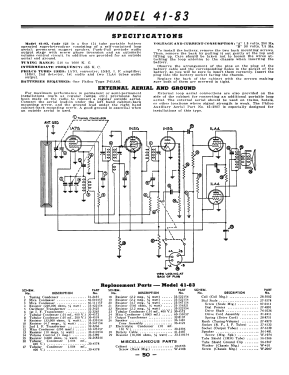 41-83T ; Philco, Philadelphia (ID = 2918725) Radio