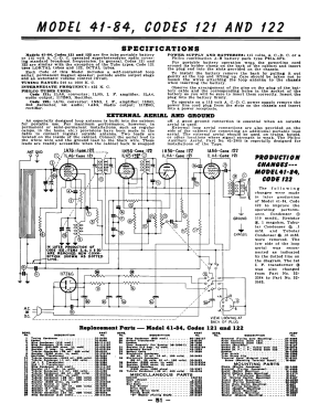 41-84T Code 121; Philco, Philadelphia (ID = 2918726) Radio