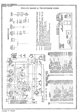 41-85T Code 122; Philco, Philadelphia (ID = 2878669) Radio