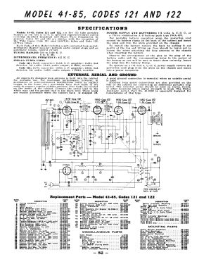 41-85T Code 122; Philco, Philadelphia (ID = 2918729) Radio