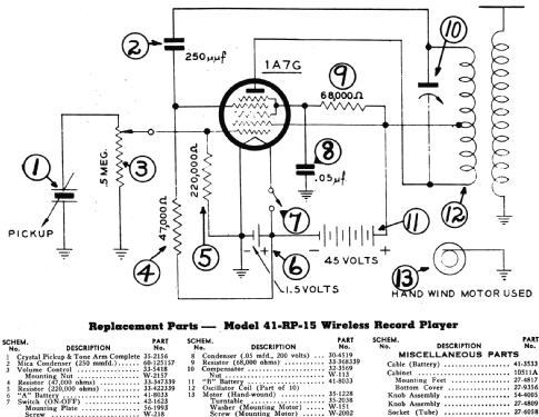 41-RP-15 Wireless Record Player; Philco, Philadelphia (ID = 497084) R-Player