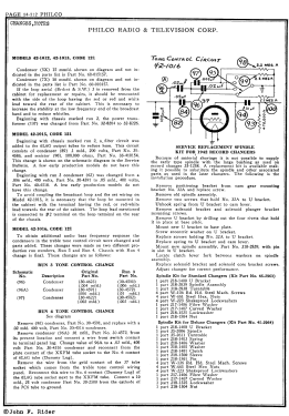 42-1012P Radio-Phonograph; Philco, Philadelphia (ID = 2887341) Radio