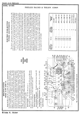 42-395X ; Philco, Philadelphia (ID = 2880396) Radio