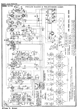 42-761T ; Philco, Philadelphia (ID = 2880673) Radio