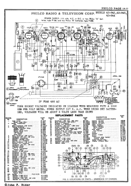 42-842T ; Philco, Philadelphia (ID = 2886937) Radio