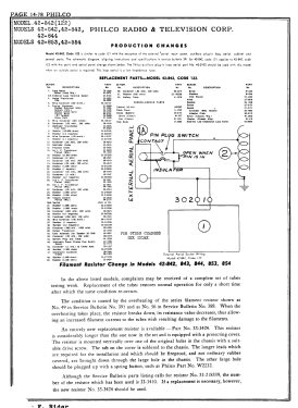 42-842T ; Philco, Philadelphia (ID = 2886938) Radio