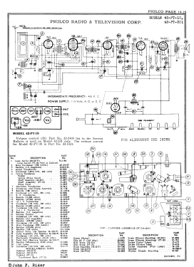 42-PT-2 ; Philco, Philadelphia (ID = 2879867) Radio