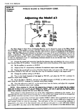 43X ; Philco, Philadelphia (ID = 2848474) Radio