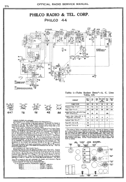 44B ; Philco, Philadelphia (ID = 2898243) Radio