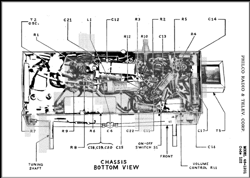 46-1201 Code 121; Philco, Philadelphia (ID = 476479) Radio