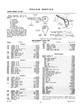 46-1203 Code 125; Philco, Philadelphia (ID = 2903204) Radio