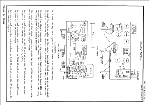 46-1203 Code 125; Philco, Philadelphia (ID = 340040) Radio