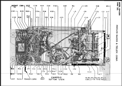 46-1226 Code 121 Radio-Phonograph; Philco, Philadelphia (ID = 476509) Radio