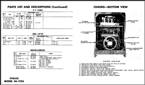 46-1226 Code 121 Radio-Phonograph; Philco, Philadelphia (ID = 476519) Radio