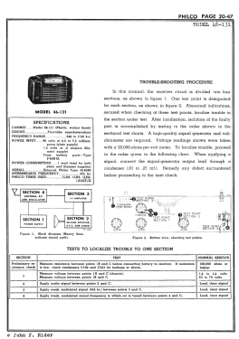 46-131 Revised; Philco, Philadelphia (ID = 2889765) Radio