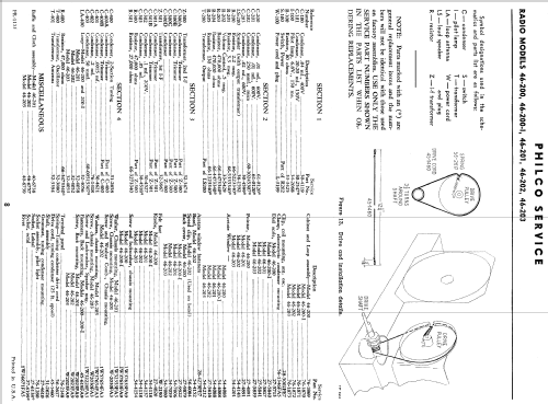 46-200-I ; Philco, Philadelphia (ID = 1855042) Radio