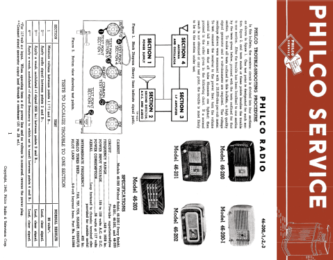46-201 ; Philco, Philadelphia (ID = 1855019) Radio