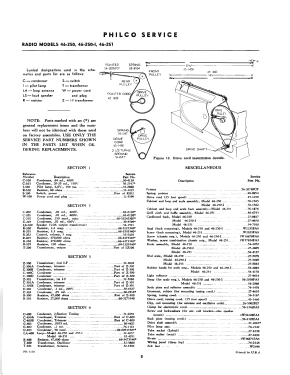 46-251 Code 121; Philco, Philadelphia (ID = 2902376) Radio