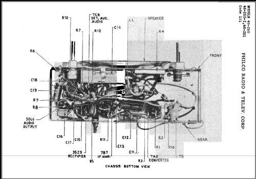 46-251 Code 121; Philco, Philadelphia (ID = 476083) Radio