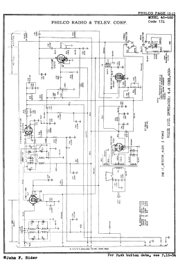 46-480 Code 121 ; Philco, Philadelphia (ID = 2889159) Radio