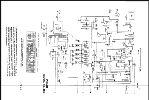 46-480 Code 121 ; Philco, Philadelphia (ID = 476457) Radio