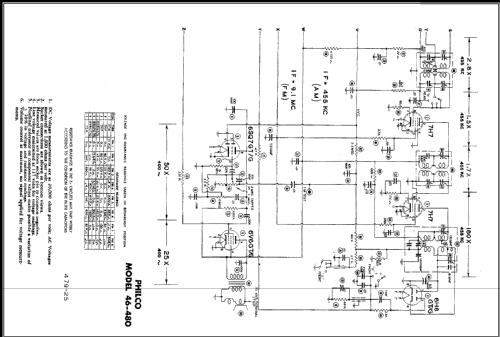 46-480 Code 121 ; Philco, Philadelphia (ID = 476458) Radio