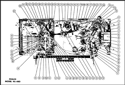 46-480 Code 121 ; Philco, Philadelphia (ID = 476462) Radio