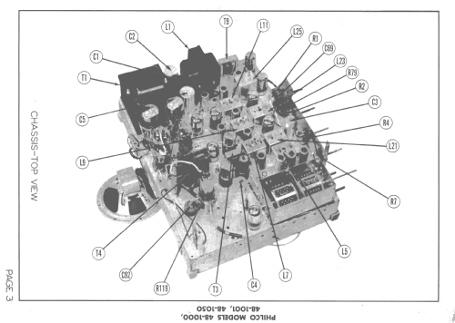 48-1000-5 codes 121 and 125; Philco, Philadelphia (ID = 1464253) Television