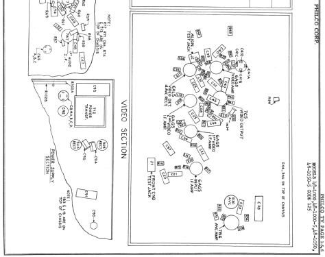 48-1000-5 codes 121 and 125; Philco, Philadelphia (ID = 737087) Television