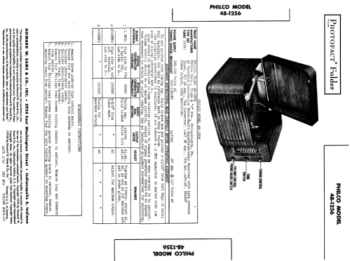 48-1256 ; Philco, Philadelphia (ID = 951899) Radio