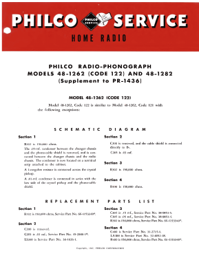 48-1262 ; Philco, Philadelphia (ID = 2903560) Radio