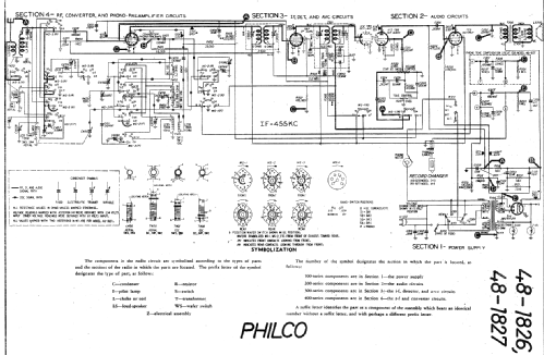 48-1826 ; Philco, Philadelphia (ID = 19083) Radio