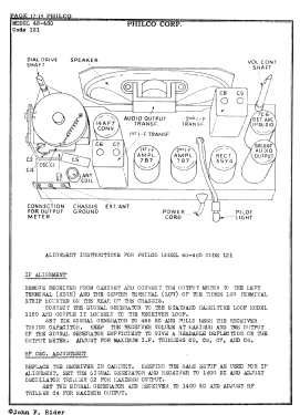 48-460-I ; Philco, Philadelphia (ID = 2889416) Radio