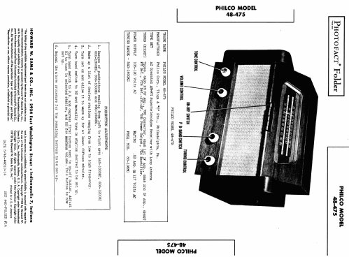 48-475 Code 121; Philco, Philadelphia (ID = 985564) Radio