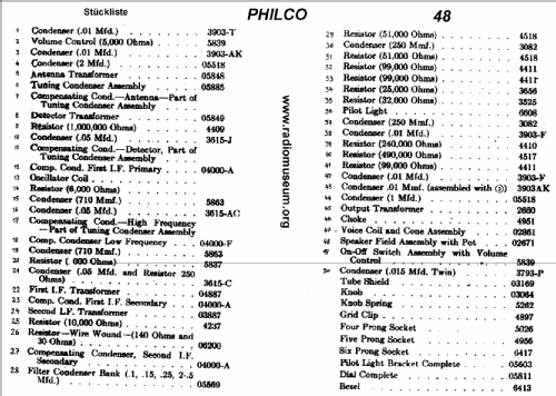 48B ; Philco, Philadelphia (ID = 22568) Radio