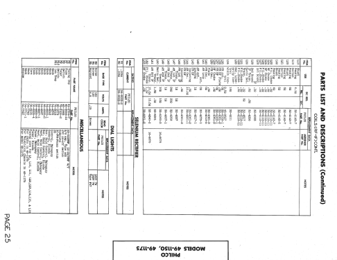 49-1175 Code 121; Philco, Philadelphia (ID = 1365484) TV Radio