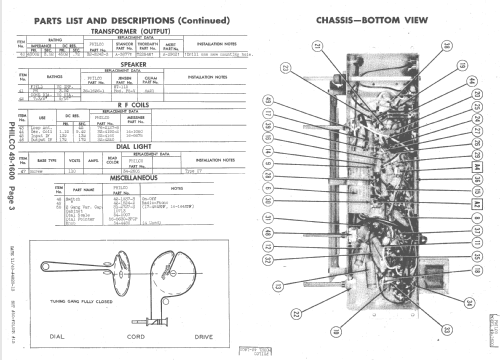 49-1600 ; Philco, Philadelphia (ID = 1429195) Radio