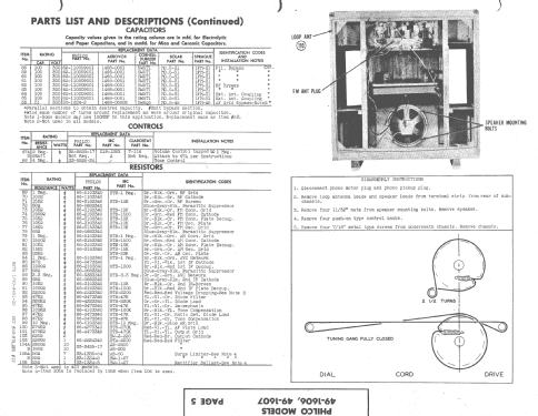 49-1607 ; Philco, Philadelphia (ID = 1464681) Radio