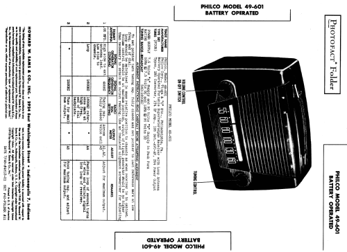 49-601 ; Philco, Philadelphia (ID = 995273) Radio