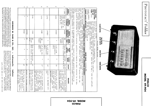 49-904 ; Philco, Philadelphia (ID = 526475) Radio