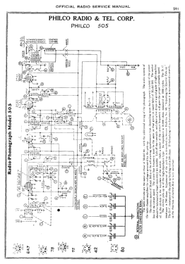 505L Radio-Phonograph; Philco, Philadelphia (ID = 2898781) Radio