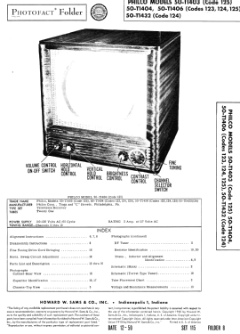 50-T1406 ; Philco, Philadelphia (ID = 2798885) Television