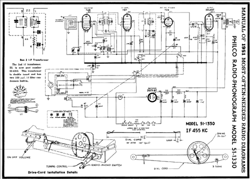 51-1330 ; Philco, Philadelphia (ID = 131100) Radio