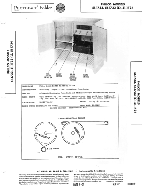 51-1734 ; Philco, Philadelphia (ID = 3033554) Radio