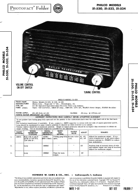 51-530 ; Philco, Philadelphia (ID = 2839857) Radio