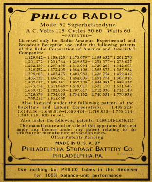 51 Baby Grand; Philco, Philadelphia (ID = 3031350) Radio