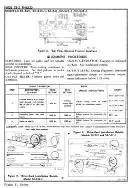 52-540-M Code =?; Philco, Philadelphia (ID = 2891024) Radio