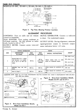 52-541-I Code 121; Philco, Philadelphia (ID = 2891040) Radio